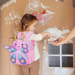 Kids 3D Butterfly Backpack Anti-lost Small School Bag