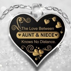 Heart Pendant Necklace for Niece - Holiday Party Gift