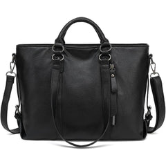 Vintage Tote Bag Vegan Faux Leather Top Handle Anti-Theft Crossbody Bag