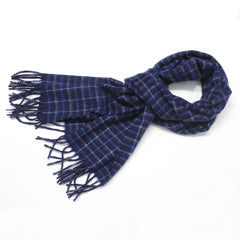 Wool Plaid Scarf Soft Winter Warm Cold Weather Scarf