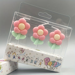 Flower Candle Birthday Party Decor Retro Toy