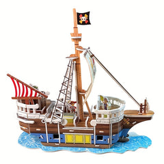 Pirate 3D Model Puzzle DIY Toy Fun Gift Improve Skills Concentration