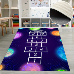 Hop & Count Hopscotch Rugs Soft Carpet Children Floor Game Mat