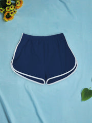 Sporty Shorts with Contrast Trim