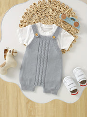 Baby Boys Sleeveless Knit Romper Jumpsuit