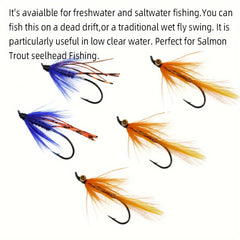 5pcs Fast Sinking Wet Fly For Trout Salmon Stimulator Flies Fishing Tackle