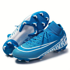 Men's High Top Soccer Shoes with Spikes