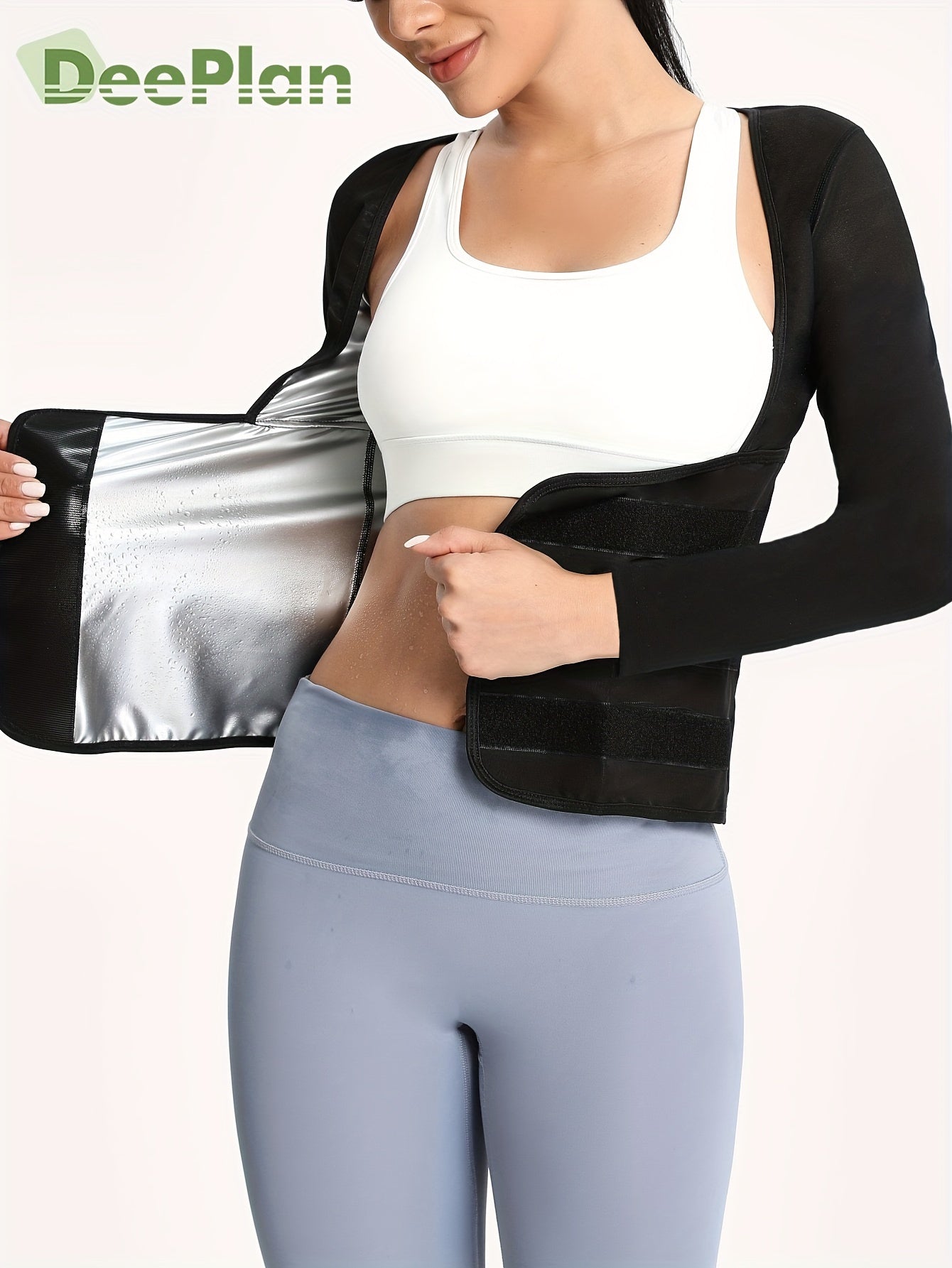 Long Sleeves Sauna Sweat Top Fitness Yoga T-shirt Women's Activewear
