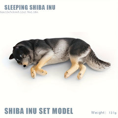Realistic Shiba Inu Dog Figurines PVC Desktop Decor