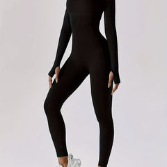 Seamless Yoga Bodysuit Long Sleeve Activewear