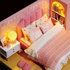 Girl Princess DIY Dollhouse Kit Assembled Building Model with Furniture