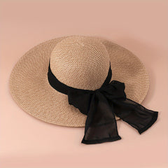 Sun Hat Wide Brim UV Protection Straw Hat Classic Floppy Beach Hats For Women