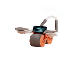 Ab Exercise Wheel Auto Rebound & Elbow Support for Core Strength - Men & Women
