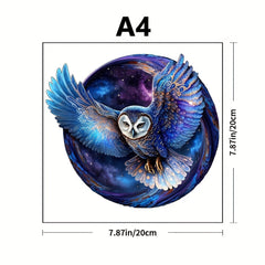 Window Owl Special Shaped Wooden Puzzle for Seniors