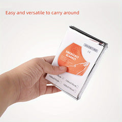 5pcs Outdoor Survival Insulation Blanket Emergency Sunscreen Blanket