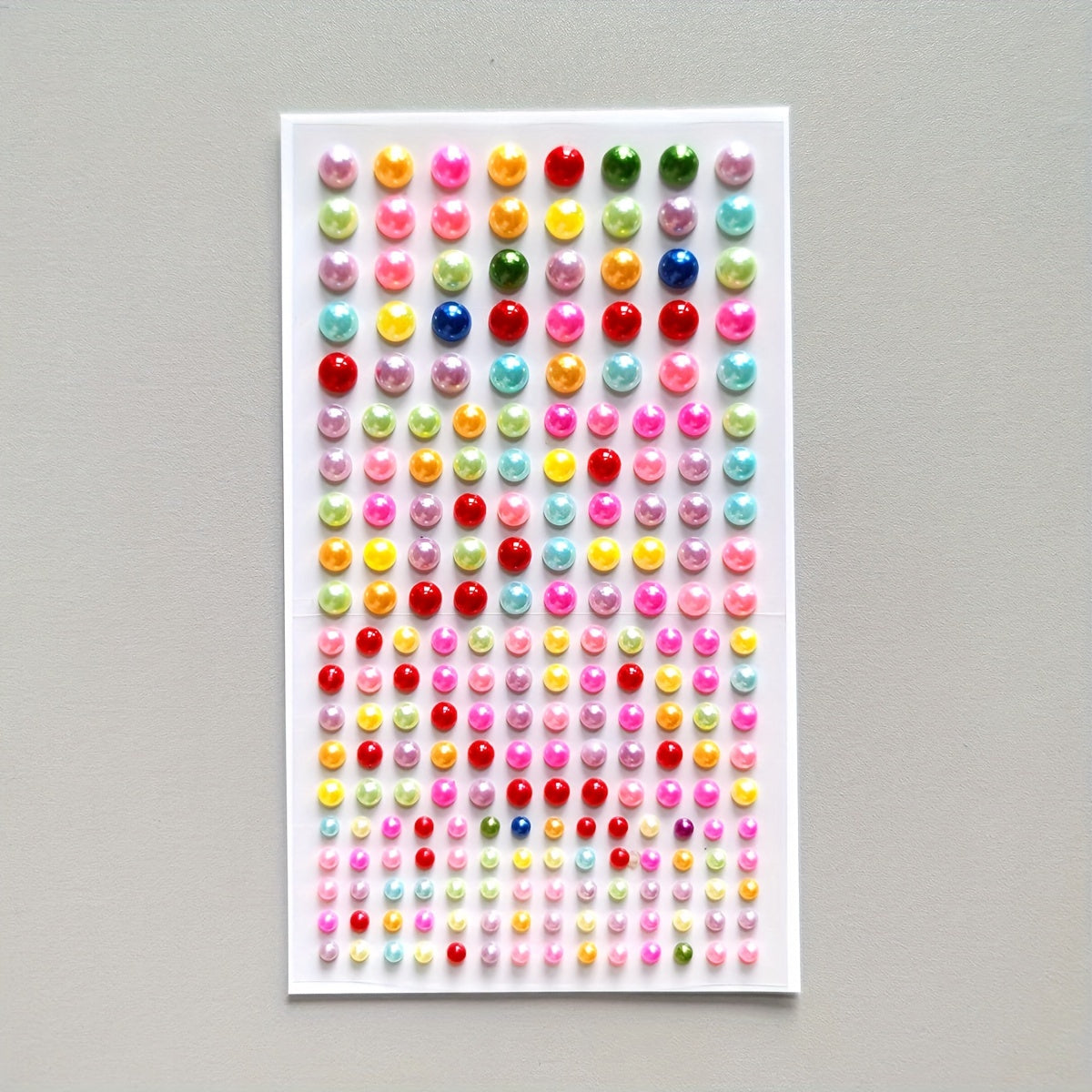 160pcs Colorful Pearl Rhinestone Stickers, Self-adhesive Face Decoration