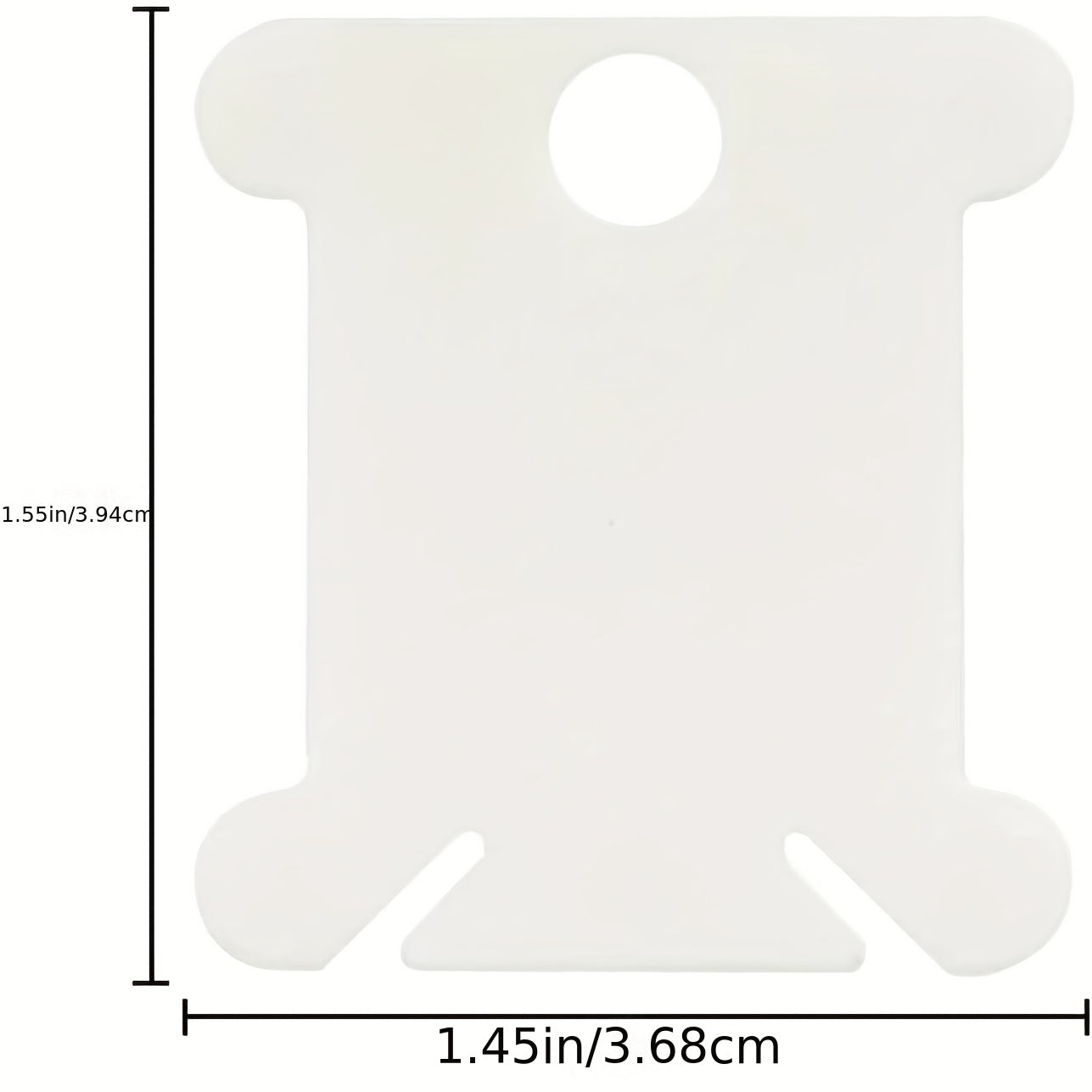 30pcs Plastic Floss Bobbins Transparent Winding Plate Cross Stitch Organizer