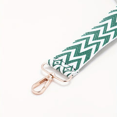 Striped Pattern Adjustable Shoulder Strap Wide Purse Crossbody Strap