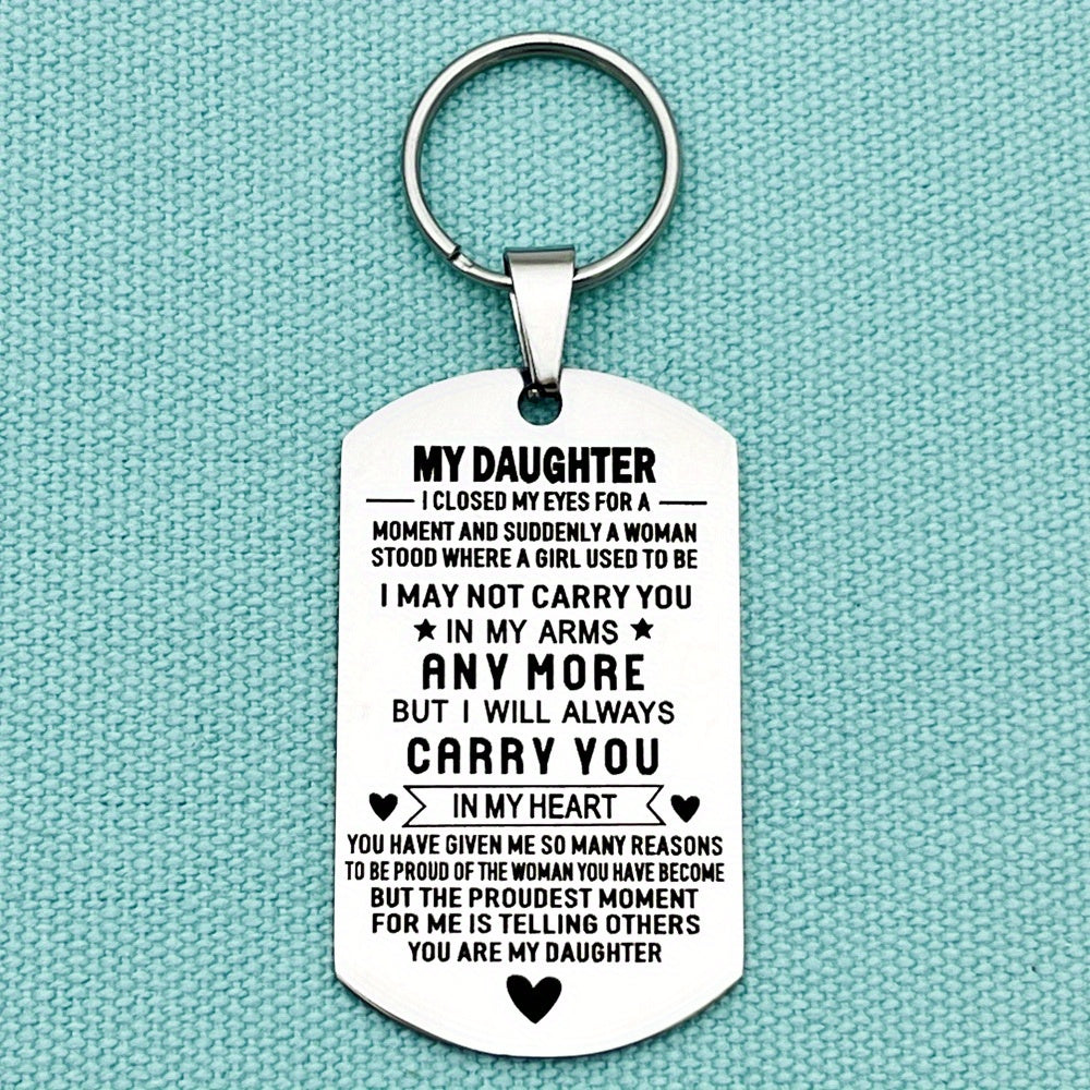 Graduation Gift For Son Daughter From Dad Parents Inspirational Key Chain