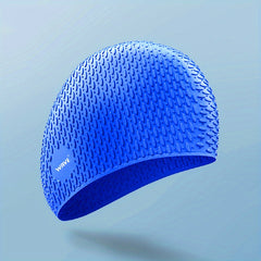 Silica Gel Particles Droplet Shaped Swimming Cap for Comfort & Protection