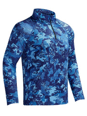 Men's Camo UPF 50 Sun Shirt Long Sleeve Quick Dry for Fishing