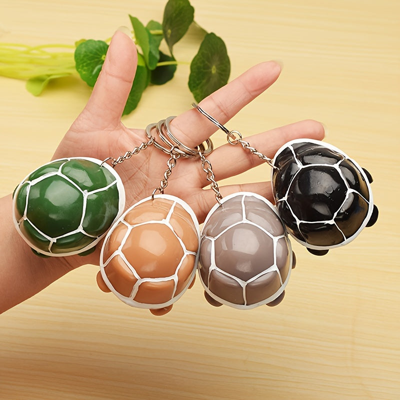 Tortoise Keychain Head Popping Squishy Squeeze Toy