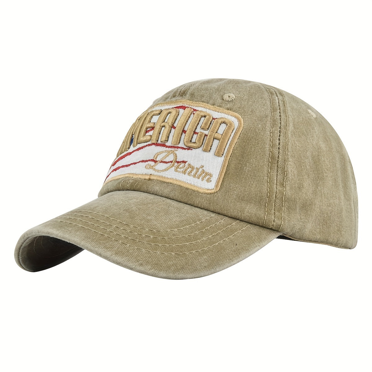 Unisex Sunshade Breathable Adjustable Baseball Cap with Letter Embroidery