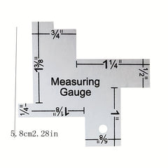1pc Multilateral Aluminum Ruler Metal Patchwork Clothing Tailor Ruler