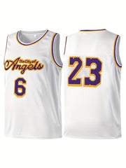 Kid's Youth Basketball Jersey 6 23 The City Of Angels Tank Top