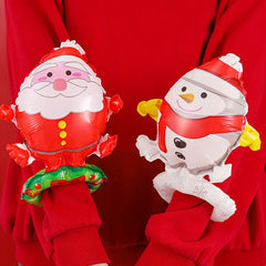 20pcs Santa & Snowman Wrist Balloon Christmas Party Decoration Kit