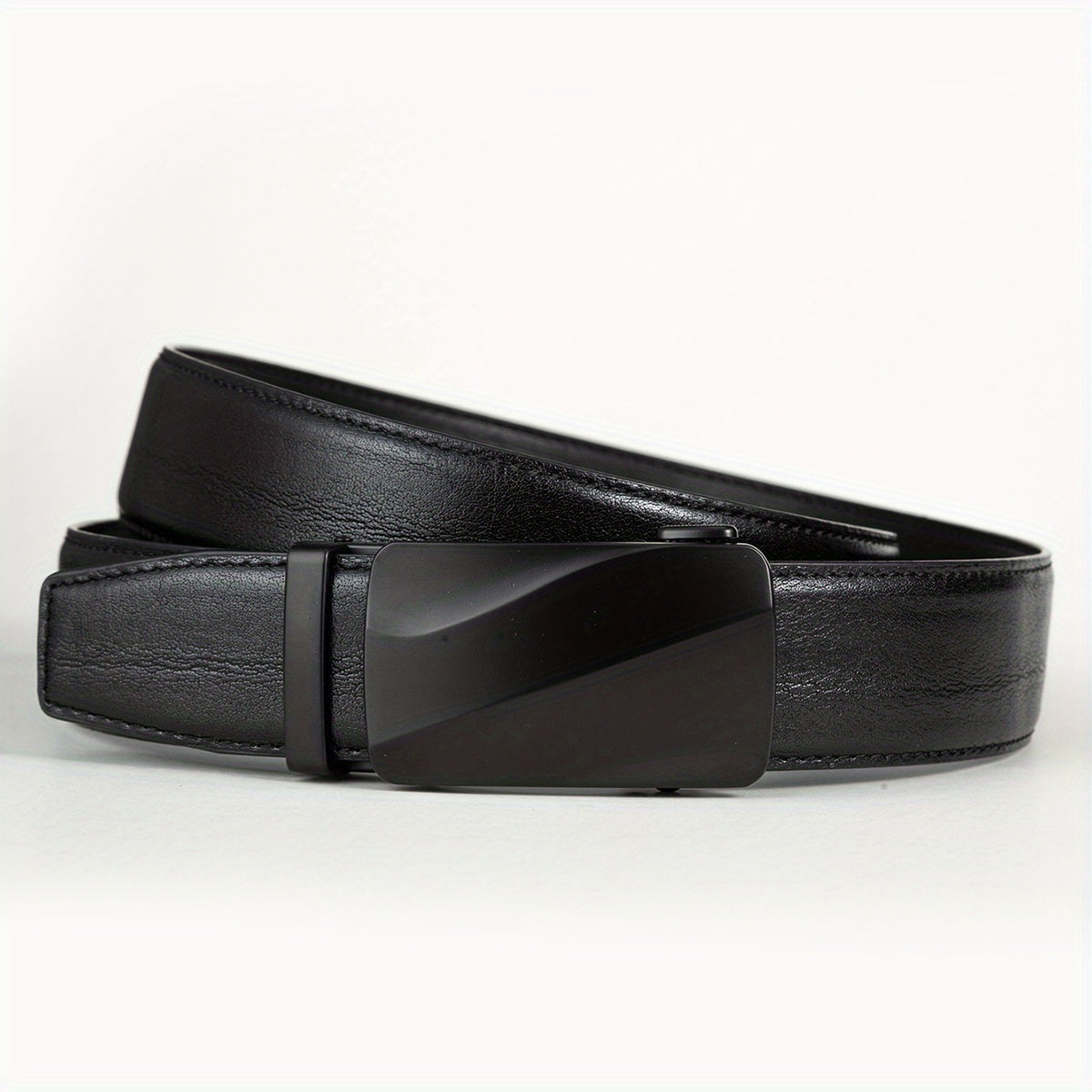 Men's Automatic Buckle PU Belt Embossed Belt