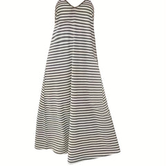 Striped Cami Maxi Sundress Loose Casual Dress for Summer