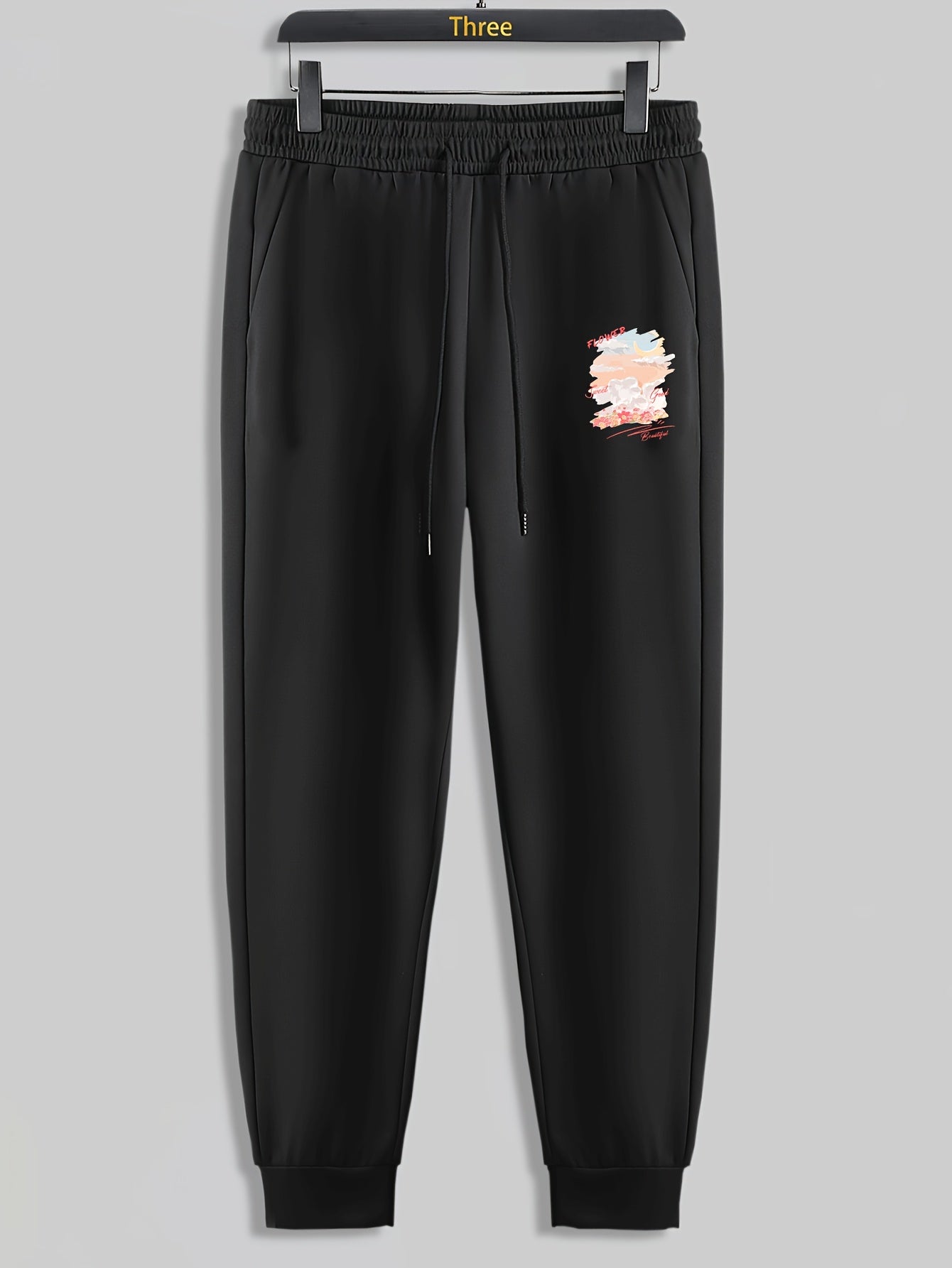 Colorful Clouds Men's Drawstring Sweatpants Loose Casual Trousers