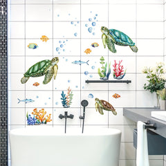 2pcs Bathtub Sticker Waterproof Self-adhesive Removable Wall Decals