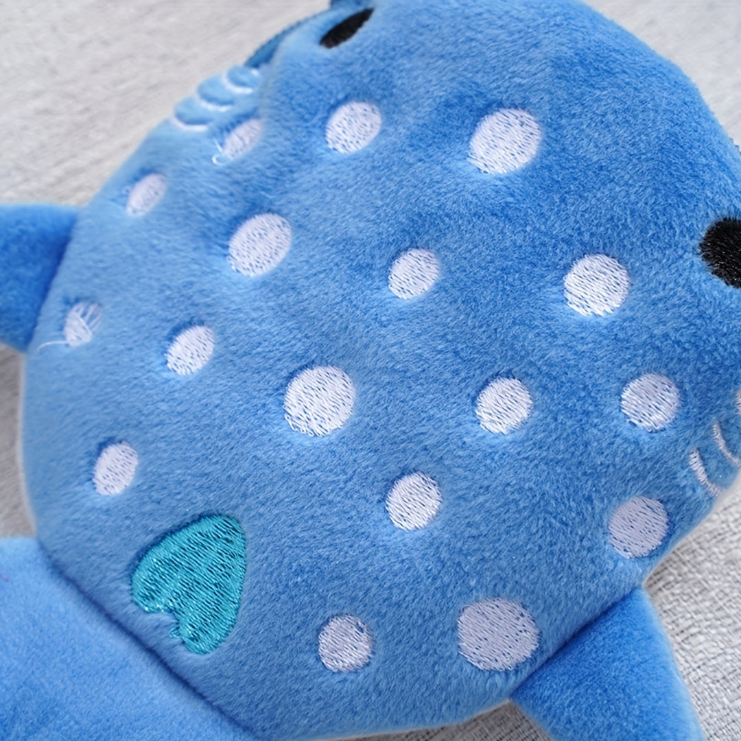 Plush Cartoon Shark Coin Wallet for Kids