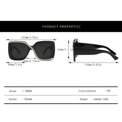 Crystal Frame Rhinestone Sunglasses