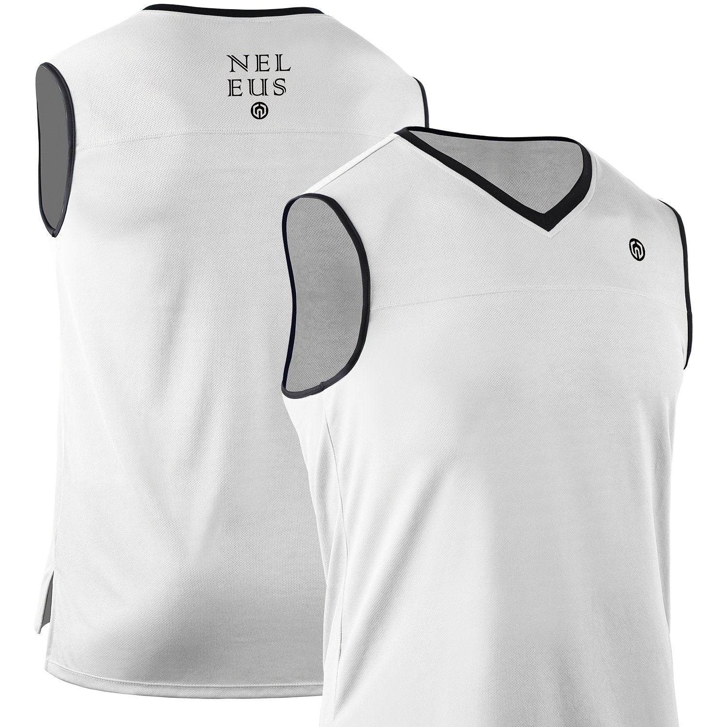 Men's Sleeveless V Neck Sports Vest Quick Dry Sweat Absorbing Tank
