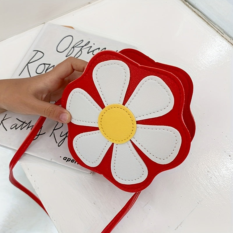 Girl's Candy-colored Small Bag Flower-shaped Princess Diagonal Bag