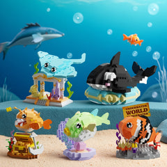 Ocean Animal Building Blocks Set ABS Material Enhances Hand Skills