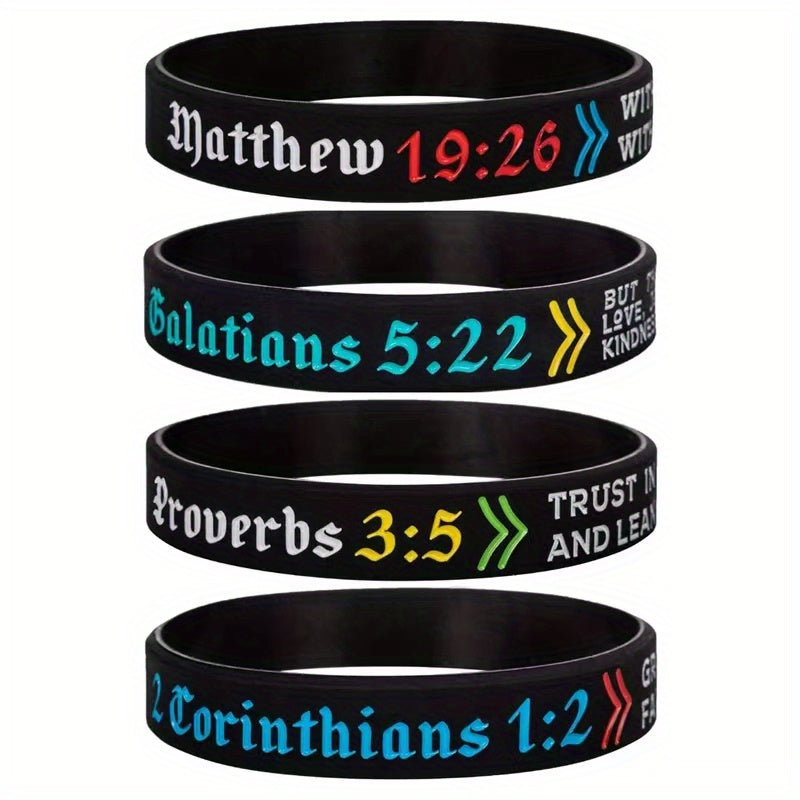 Christian Bible Silicone Bracelet for Praying