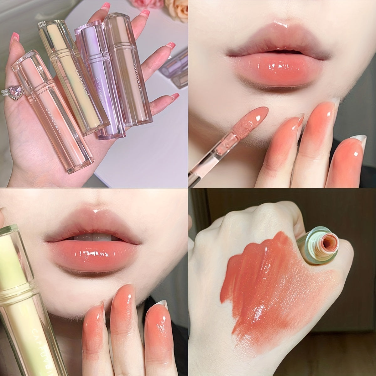 Dewy Lip Gloss Ice Tea Tone Lip Balm Nourishing Lip Glaze