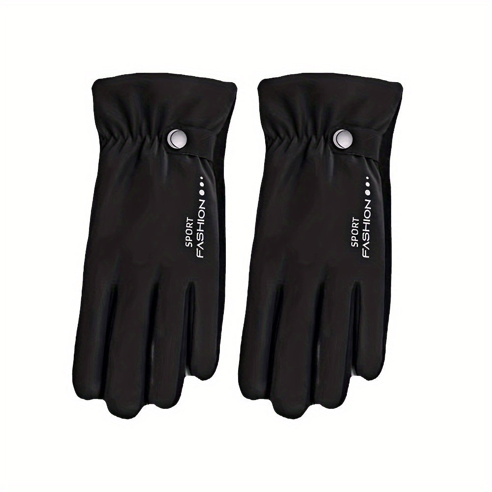 Winter Fleece Lined Warm Gloves Touch Screen Anti Slip Waterproof Thermal