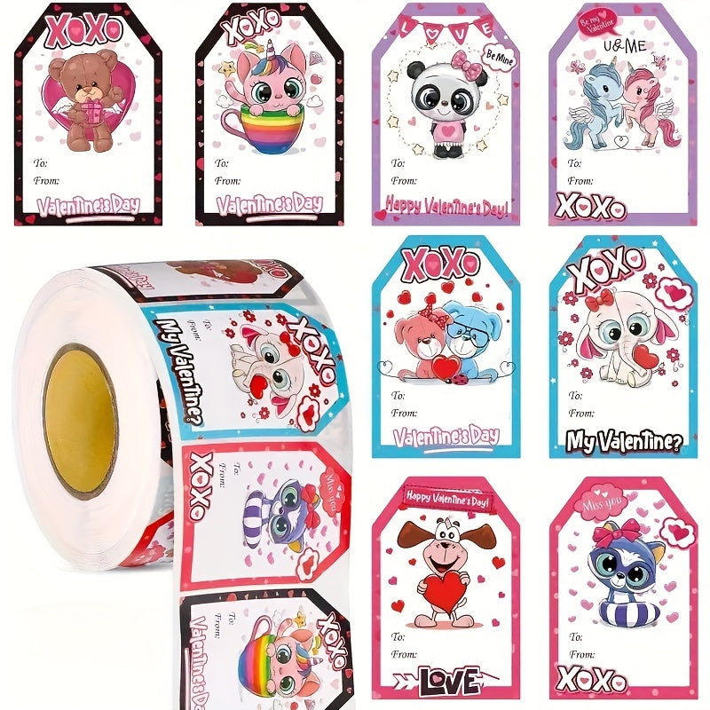 500pcs Love Stickers Sealing Stickers Holiday Decoration Gift Adhesive Labels