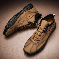 Men's Stitching Boots Comfy Ankle Boots Casual Walking Sneakers Shoes Summer