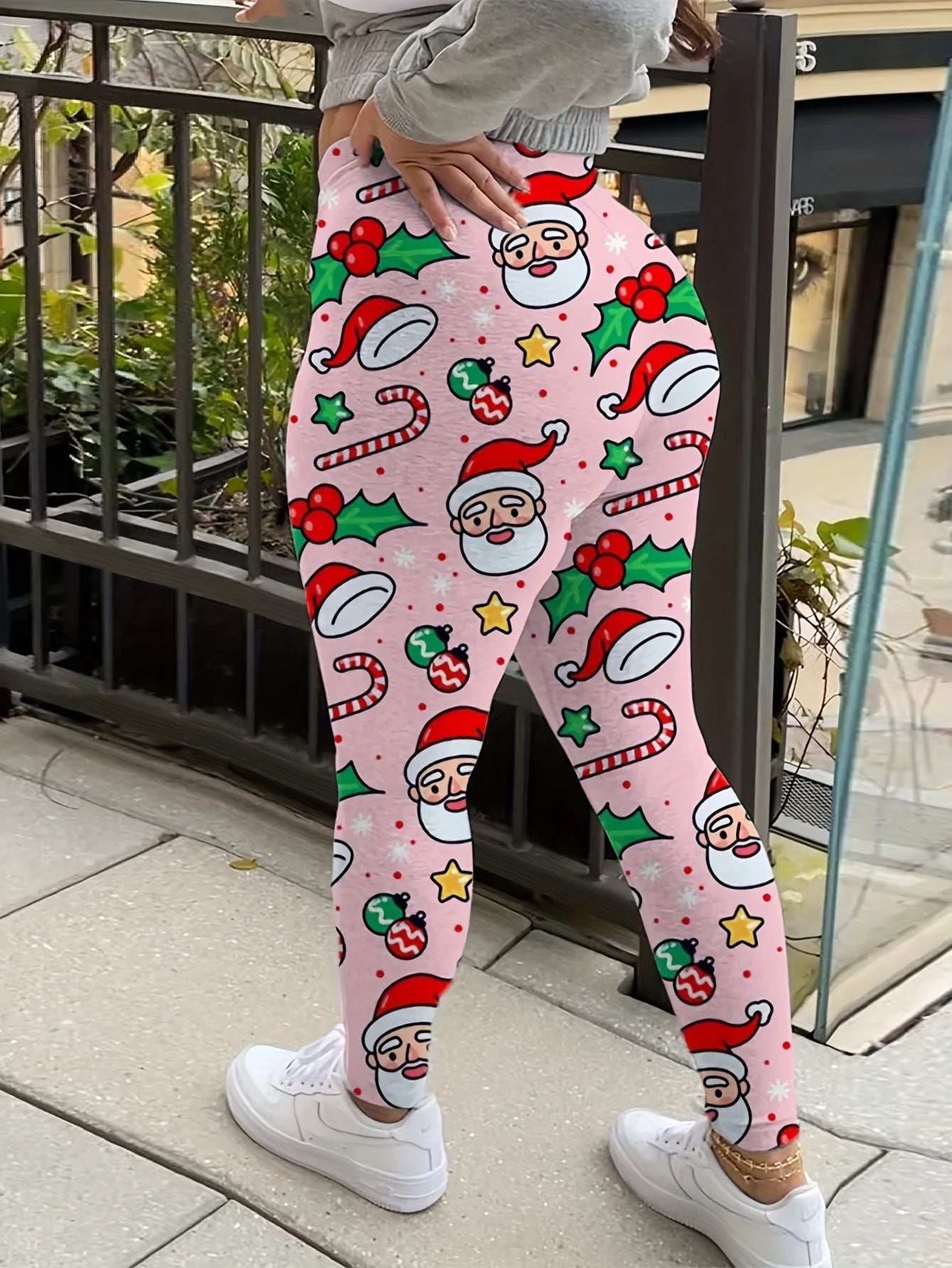 Christmas Sports Leggings High Stretch Fitness Leggings