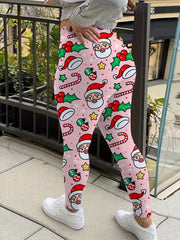 Christmas Sports Leggings High Stretch Fitness Leggings