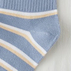 6 Pairs Striped & Plaid Crew Socks Comfy & Breathable Colorblock Socks