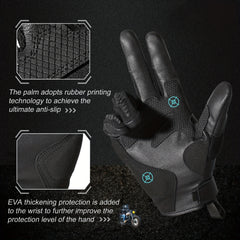 MVPTOO Protective Motorcycle Gloves Full Finger Tactical Gloves for Men & Women