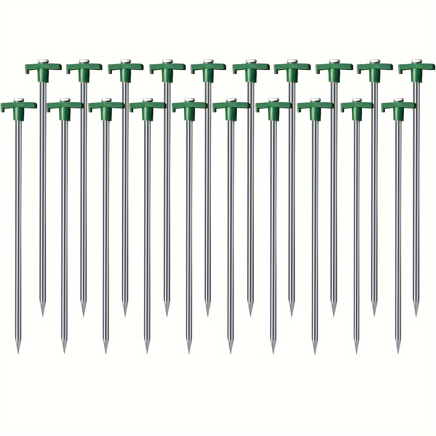 20pcs Heavy Duty Tent Stakes Metal Tent Pegs Ground Stakes For Outdoor Camping