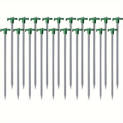 20pcs Heavy Duty Tent Stakes Metal Tent Pegs Ground Stakes For Outdoor Camping